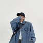 Back Logo Denim Jacket YLS0132