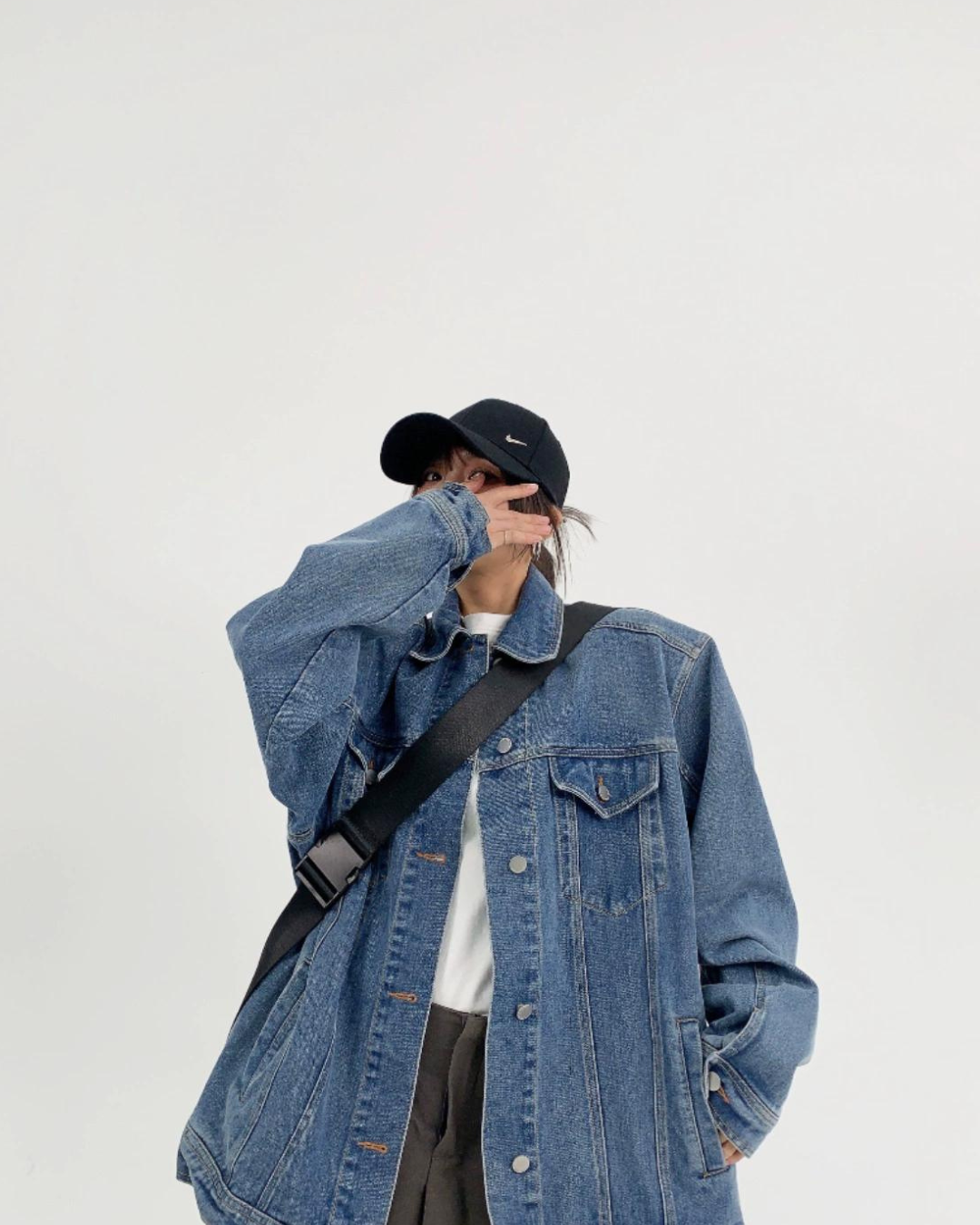 Back Logo Denim Jacket YLS0132