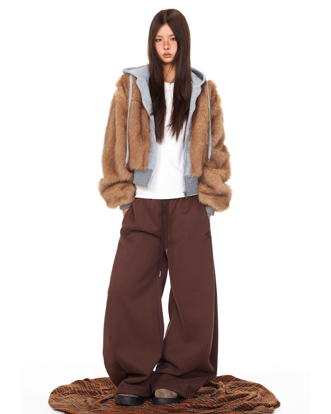 Fur Docking Zip Hoodie BLB0032