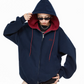 Retro Color Block Zip Hoodie ICM0077