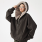 Duty Half Zip Collar Fleece Hoodie ACS0321