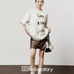 Leopard Print T-Shirt / Leopard Mini Skirt LLA0488