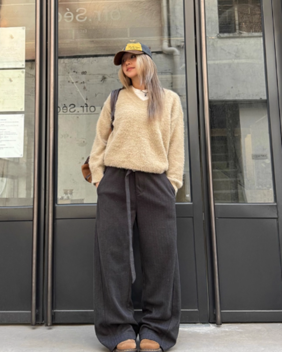 Belt Design Drapey Loose Pants CYE0068