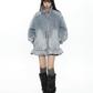 Stand Collar Flare Denim Jacket BGS0048