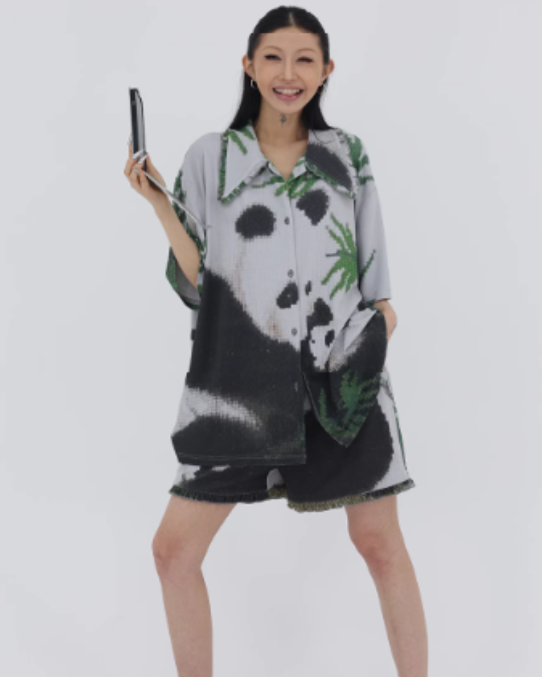 Panda Printed Loungewear / Short / Long Pants FZK0082