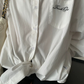 Relaxed Black Long-Sleeve Shirt YLS1028