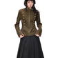 Double-Breasted Stand Collar Jacket EZK0111