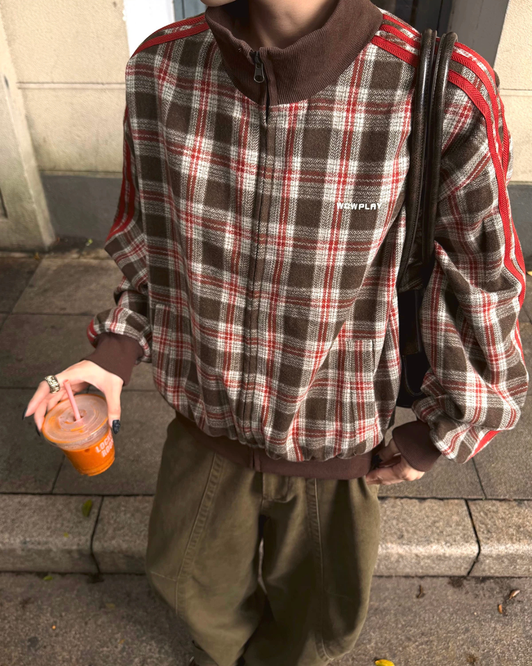 Checkered Track Jacket WWP0020