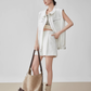 Sleeveless Jacket-Style Vest / High-Waist Short Pants FER0111