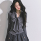 Ribbon Tie Long Sleeve Top LAS0039