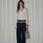 Patchwork High Waist Wide Pants RLZ0008