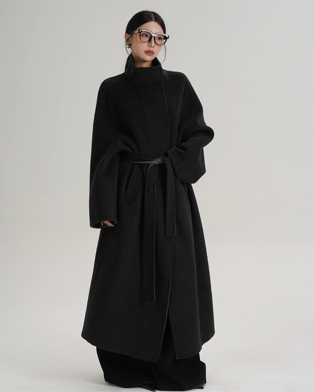 Stand Collar Long Coat SRS0382