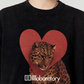 Heart Leopard Long Sleeve T-Shirt / Leopard Skirt LLA0535