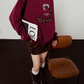 Tiger Tail Sweatshirt / Leopard Mini Skirt LLA0635