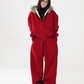Fur Collar Fleece Hoodie/Casual Pants ACS0349