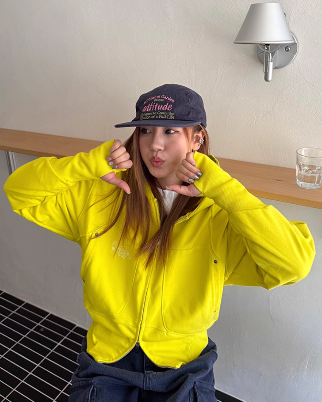 Big Pocket Double Zip Hoodie CYE0037