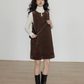 Crew Neck Velvet Vest Dress VAS0164