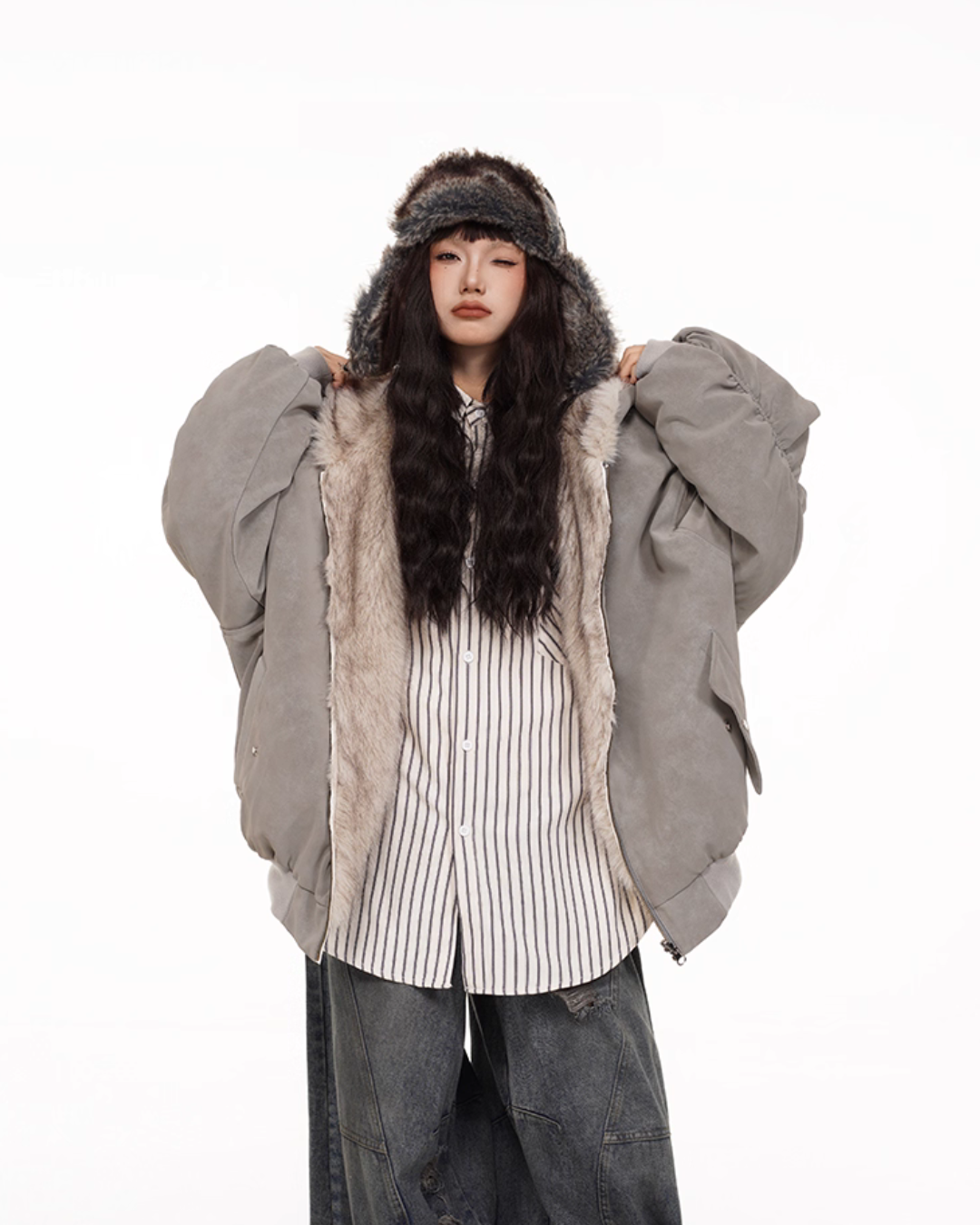 Fur × Nylon Reversible Blouson FEC0004