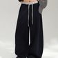 Layered Design Wide Sweatpants ACS0391