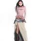 American Gradient Denim Slit Skirt UCS0005