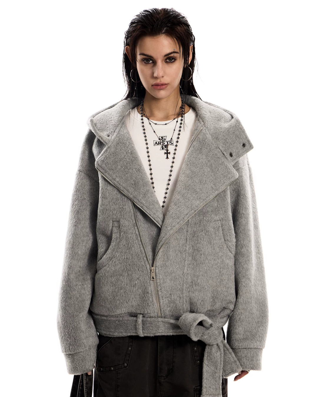Wool Zip-Up Blouson ZTS0023