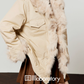 Fox Fur Jacket/Suede Pleated Skirt LLA0566