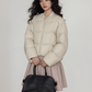 Crew Neck Short Puff Jacket VAS0176