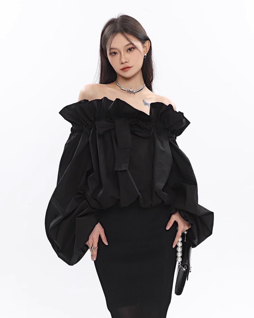 Offshoulder Balloon Tops CCS0026