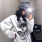 Dog Print Loose Long Sleeve T-Shirt YLS0913