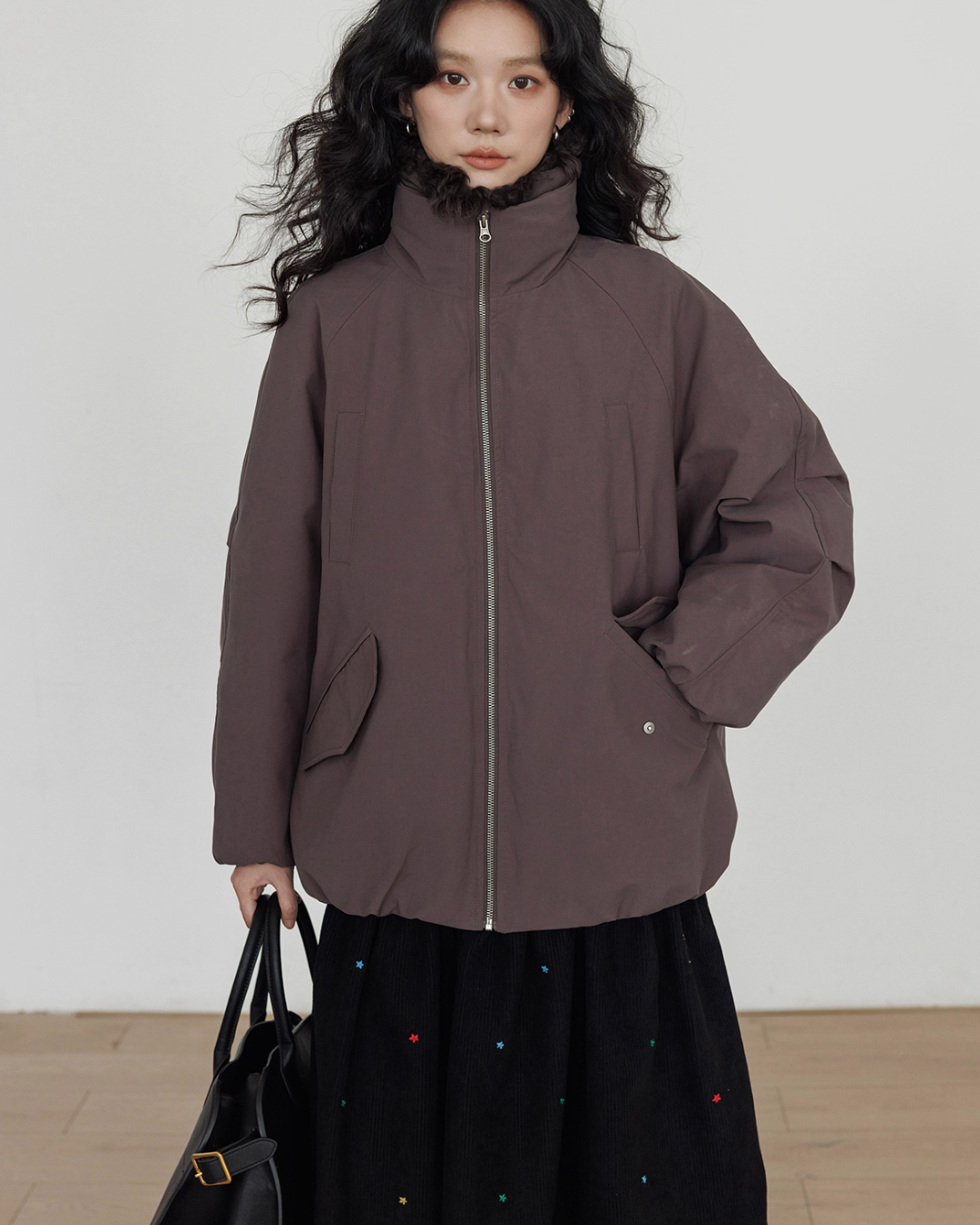 Wool Collar Vintage Jacket VAS0173