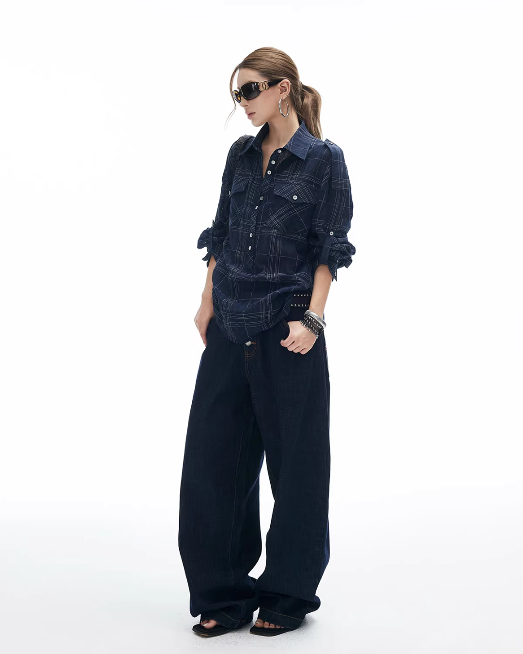 Paid Loose Long-Sleeve Shirt IMX0001