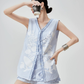 Thin Stripe Sleeveless Top / Shorts FER0293