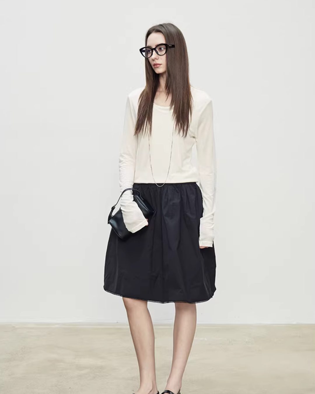 Retro Puffy Half Skirt TEO0006