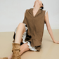 Tailored Collar Vest Dress FER0317