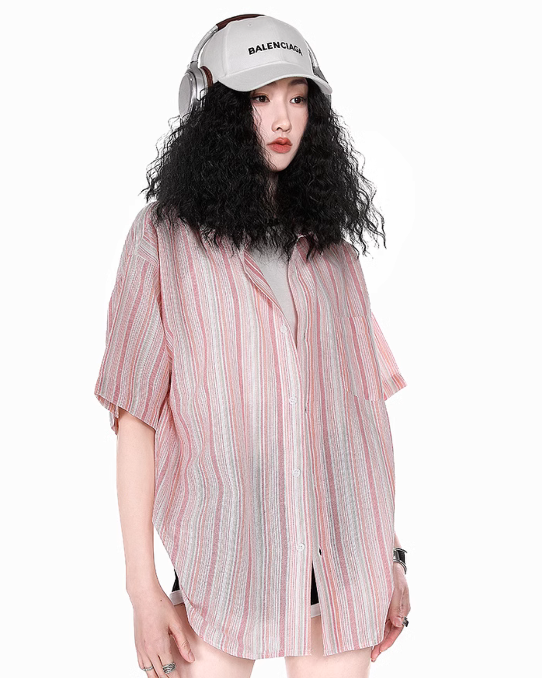 Striped Summer Short Sleeve Shirt ICM0057