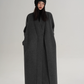 V-Neck Wool Long Coat SRS0387