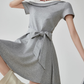 Off-Shoulder Layered Flared Mini Dress FER0277