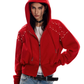 Studded Hooded Zip-Up Jacket ZTS0017