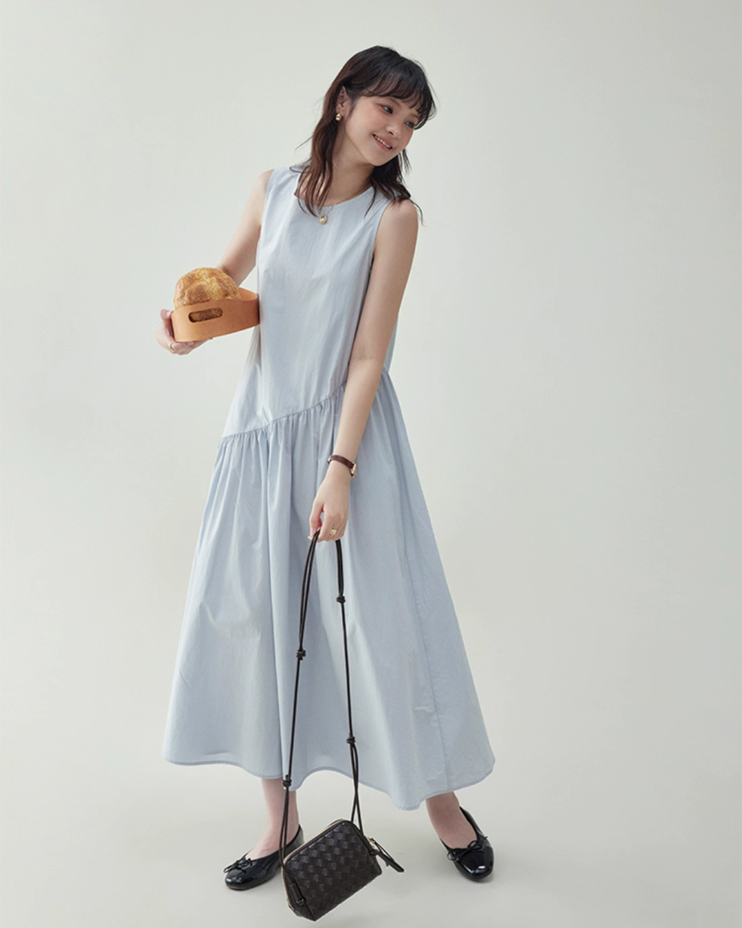 Asymmetrical Sleeveless Dress AMU0024