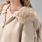 Hooded Fur Zip Knit Cardigan RCR0013