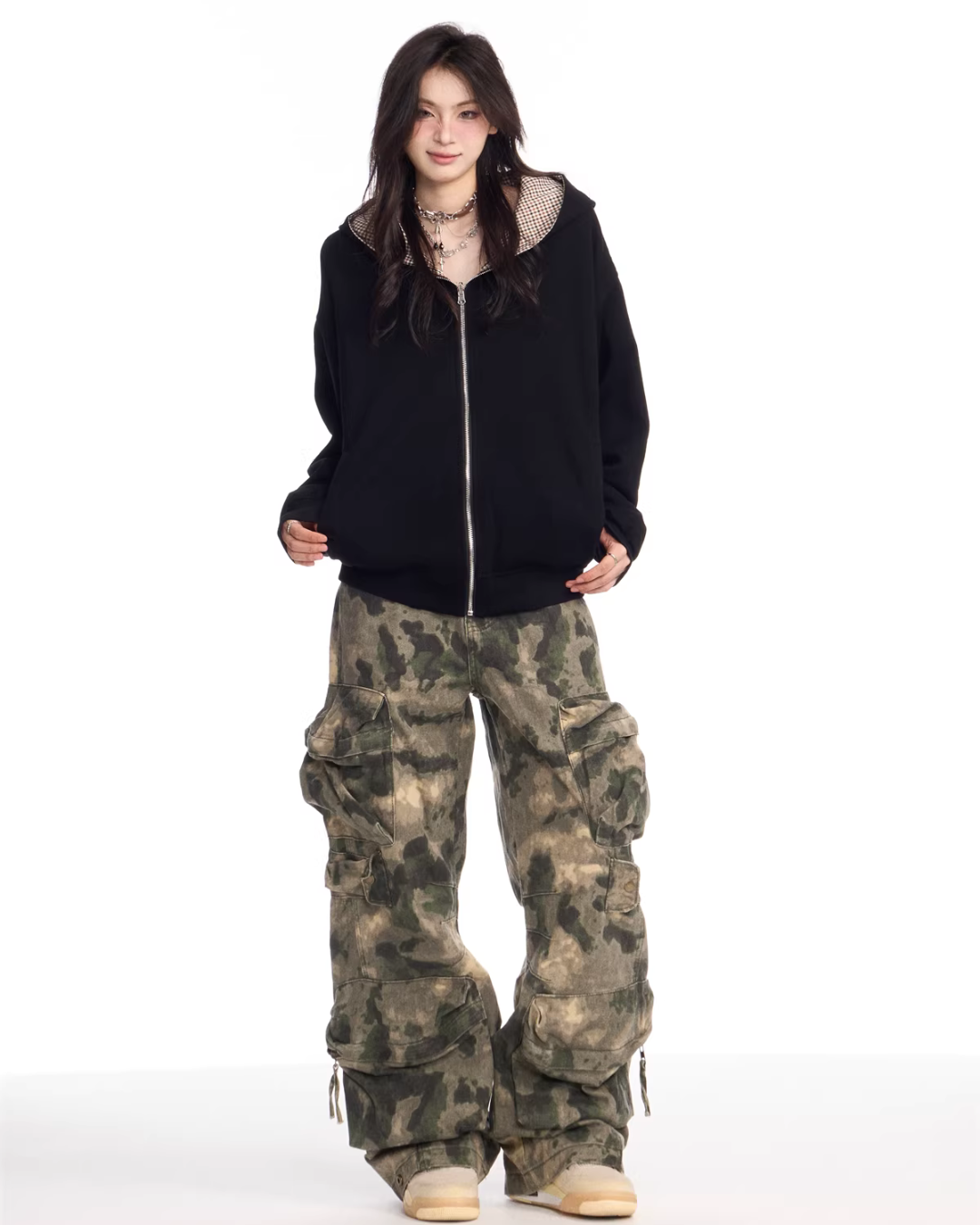 Camouflage Pattern Cargo Pants ONP0009