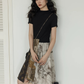 Patchwork-Style Docking Mini Dress VAS0198