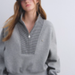 Striped Half-Zip Pullover Hoodie ASG0081