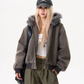 Fur Collar Short Cotton Coat MAD0011