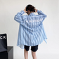 Striped Back Logo Shirt YLS0210