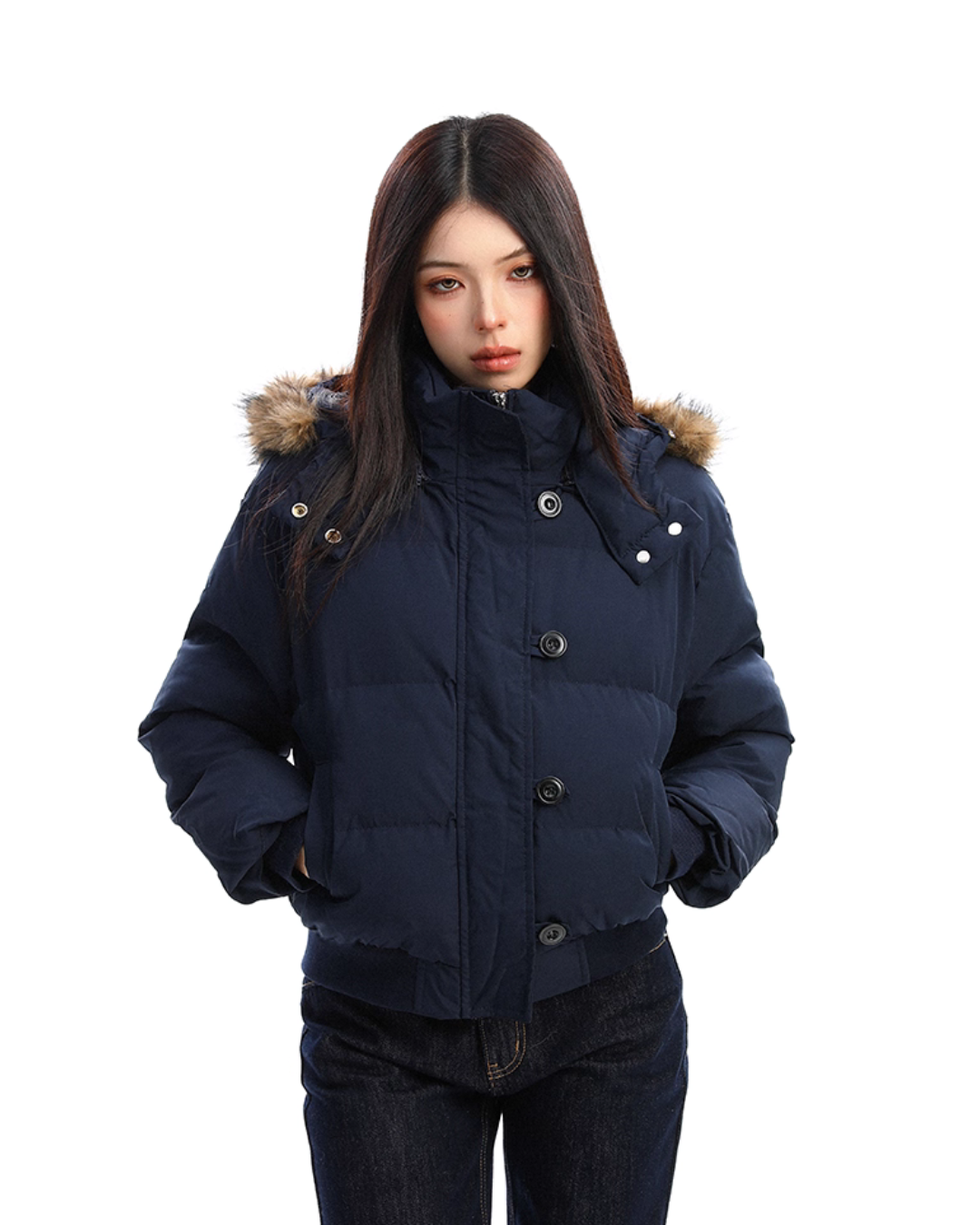 Fur Hood Compact Down Jacket BGS0029
