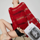 Multi-Border Openwork Oversized Knit FER0364