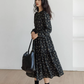Floral Tea-Length Dress VAS0191