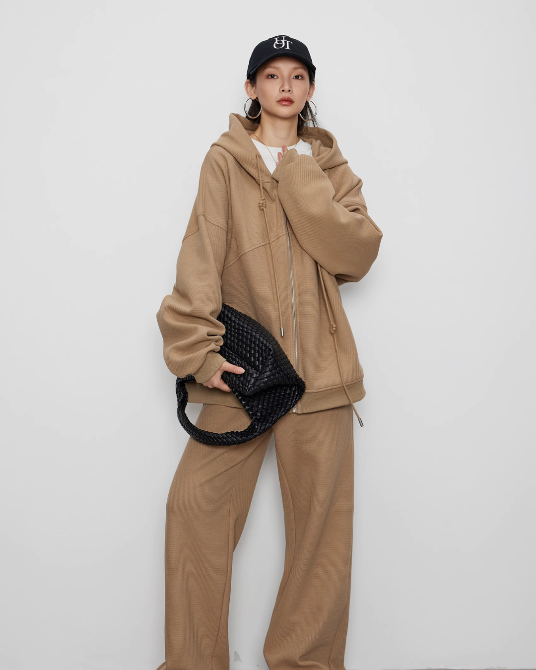 Loose Zip Hoodie / Loose Wide Pants JLC0011