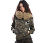 Fur Hood Camouflage Jacket BGS0016